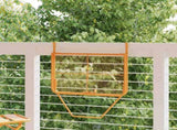 Balcony Table Yellow 60x40 cm Steel 340920