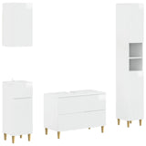 4 Piece Bathroom Cabinet Set ARNHEM High Gloss White 3417931