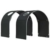 Bed with Tunnel 4 pcs White and Black Engineered Wood 3423502