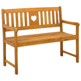 Outdoor Bench Natural 110 x 55.5 x 90 cm Solid Acacia Wood 42028089