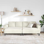 Sofa Set 3 pcs Cream Velvet 3335129