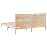Extra Long Bed Frame without Mattress 200x220 cm Solid Wood 3309291