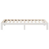 Bed Frame without Mattress White 80x200 cm Solid Wood Pine 859215