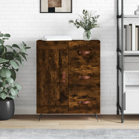 ZNTS Sideboard Smoked Oak 69.5x34x90 cm Engineered Wood 830233