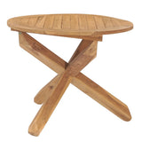 Garden Dining Table 90x75 cm Solid Teak Wood 316168
