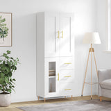Highboard White 69.5x34x180 cm Engineered Wood 3199929