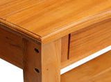 Console Table Natural 115 x 32 x 76 cm Solid Mahogany Wood 42009939