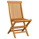 ZNTS Folding Garden Chairs 6 pcs Solid Teak Wood 3065527