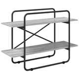 Bookshelf 2-Tier 100 x 35 x 70 cm PB Grey Sonoma 8007801