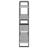 4-Tier Book Cabinet Concrete Grey 100x30x140 cm Engineered Wood 806481