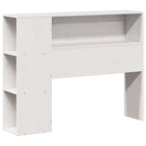 ZNTS Bookcase Bed without Mattress White 100x200cm Solid Wood Pine 3322736