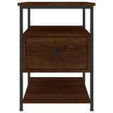 ZNTS Bedside Cabinets 2 pcs Brown Oak 40x42x56 cm Engineered Wood 826032