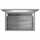 2 Piece Bathroom Furniture Set Grey Sonoma Engineered Wood 815736