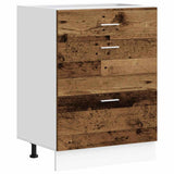 Kitchen Base Cabinet Lyon Old Wood Engineered Wood 854257