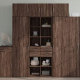 Highboard Brown Oak 70x42.5x185 cm Engineered Wood 3281468