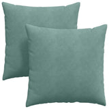 Sofa Pillows 2 pcs Sea Green 80 x 80 cm Corduroy Fabric 42014067