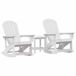 Garden Lounge Set White HDPE 3335838