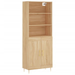 Highboard Sonoma Oak 69.5x34x180 cm Engineered Wood 3189944