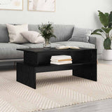 Coffee Table Black Oak 90 x 55 x 42.5 cm Engineered Wood 875157