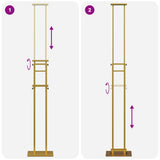 Trade Show Displays 2 pcs Gold 30 x 23.5 x 210 cm Steel 3407636