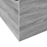 Bed Frame with Drawers without Mattress Grey Sonoma 120x200 cm 3280305