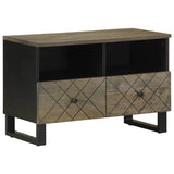 TV Cabinet Black 70x33x46 cm Solid Wood Mango 4017685