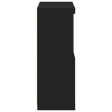 Sideboard with LED Lights Black 60.5x37x100 cm 836666