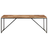 Dining Table 200x90x76 cm Solid Acacia and Mango Wood 323554