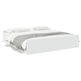 Bed Frame with Drawers without Mattress White 180x200 cm Super King 3280272