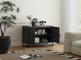 Modern Sideboard, Freestanding Sideboard Storage Cabinet with Adjustable Shelf and 2 Doors for T3398P342994