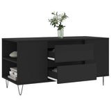 Coffee Table Black 102x44.5x50 cm Engineered Wood 830997