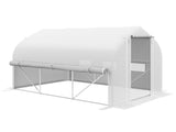 3 x 2 Walk-in Polytunnel Greenhouse, Zipped Roll Up Sidewalls, Mesh Door, 6 Mesh Windows, Tunnel T3398P314681