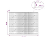 Gabion with 5 mm Wire and 5x5 cm Mesh 150x10x150 cm 3463989