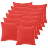 Cushion with Pillow HEERLEN 12 pcs Red Polyester 926673