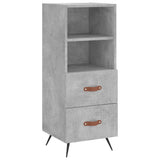 Highboard Concrete Grey 34.5x34x180 cm Engineered Wood 3198893