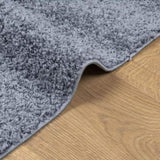 Shaggy Rug PAMPLONA High Pile Modern Blue 160x160 cm 375324