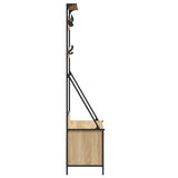 Clothes Rack with Shoe Storage Sonoma Oak 100x41x184 cm 837868