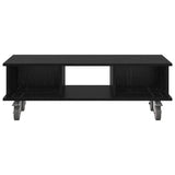 TV Stand Black Oak 100 x 35 x 35 cm Engineered Wood 891033