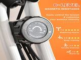 2-in-1 Folding Exercise Bike with 8-Level Magnetic Resistance, Arm Resistance Band, Pulse Sensor, T3398P349155