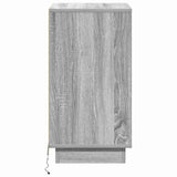 Bedside Cabinet Grey 39 x 34.5 x 65 cm Engineered wood 869631