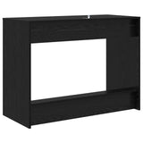 Bed Desk Black Oak Engineered Wood 100 x 45 x 75 cm 893732