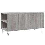 Coffee Table Grey Sonoma 102x44.5x50 cm Engineered Wood 831002