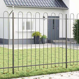 Garden Fence Grey 3.4 x 1.5 m Powder-coated steel 3334037