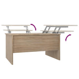Coffee Table Sonoma Oak 80x50x42.5 cm Engineered Wood 809731