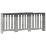 Radiator Cover Concrete Grey 205x21.5x83.5 cm Engineered Wood 852765