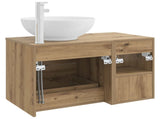 Bathroom Furniture Set 2 pcs Artisan Oak Engineered Wood 3403919