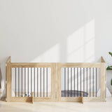 Dog Gate with Stands 4 pcs Sonoma Oak 100 x 80 cm 892062