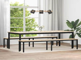 Bench Natural 200 x 35 x 45 cm Solid Pine Wood 892777