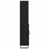 Highboard with Drawer 2 pcs Black Oak Engineered Wood 3416078
