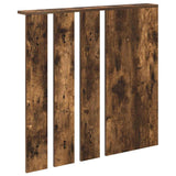 Wall-Mounted Coat Rack with Shelf Smoked oak 84 x 10 x 80 cm 874495